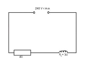 In the diagram above, determine the r.m.s current
