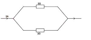 Calculate the rate at which energy is used up in the circuit illustrated by the diagram
